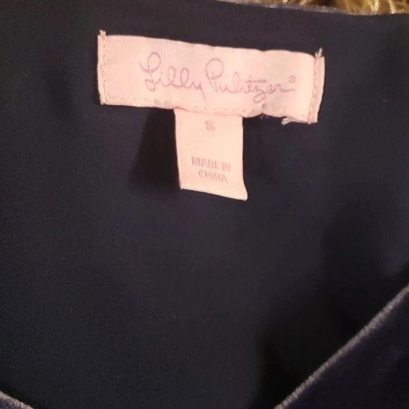 Lilly Pulitzer velour purple tank top size S - Picture 2 of 4